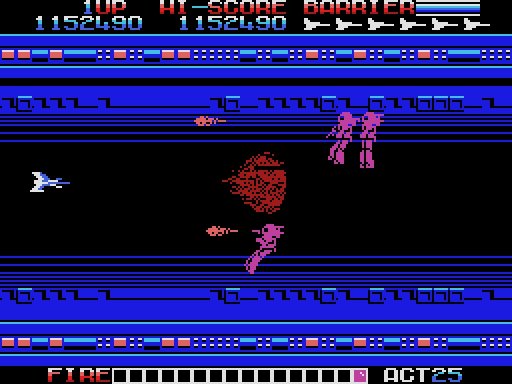 画像ギャラリー No.001のサムネイル画像 / 名作シューティング「ガルケーブ(MSX版)」の無料配信をプロジェクトEGGで開始。数字を瞬時に見極めてパワーアップしよう