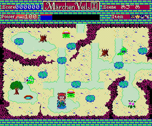 画像ギャラリー No.002のサムネイル画像 / 「メルヘンヴェール(MSX2版)」,プロジェクトEGGで本日配信。1987年にシステムサコムから発売された高難度アクションRPG