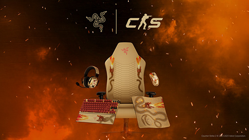 画像ギャラリー No.001のサムネイル画像 / CS2のレアスキン「Dragon Lore」をまとったRazerのキーボードやマウスが登場