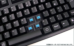 画像ギャラリー No.004のサムネイル画像 / ダイヤテック,“青軸”採用で全キー同時押し対応のテンキーレスキーボードを発売