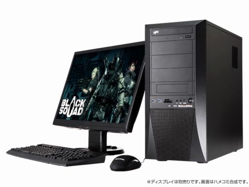 画像ギャラリー No.001のサムネイル画像 / GALLERIA,購入特典として武器アイテムが付属する「BLACK SQUAD」推奨PC