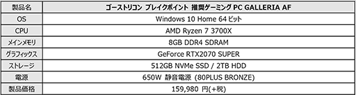 画像ギャラリー No.004のサムネイル画像 / GALLERIAからRyzen 3000搭載の「Gears 5」「ボーダーランズ3」「The Outer Worlds」「ゴーストリコン ブレイクポイント」推奨PCが発売に