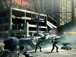 画像集#005のサムネイル/激しい近未来戦争の様子がすっかり分かるFPS,「フロントライン」の画像集