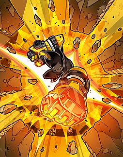 画像ギャラリー No.002のサムネイル画像 / 「ゲットアンプドX」,機械仕掛けの腕「ギガンティックスマッシャー」が登場