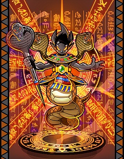 画像ギャラリー No.001のサムネイル画像 / 「ゲットアンプドX」に古代神ウアジェトが登場。装備者を化物にする呪い付き