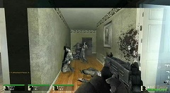 画像集#001のサムネイル/ホラーシューティング「Left 4 Dead」,ゾンビを撃ちまくる新プレイムービー