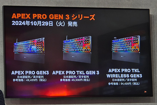 ꡼ No.020Υͥ / ɿٱδ磻쥹եArctis GameBudsפȿܡɡApex Pro Gen 3פSteelSeriesTGS2024