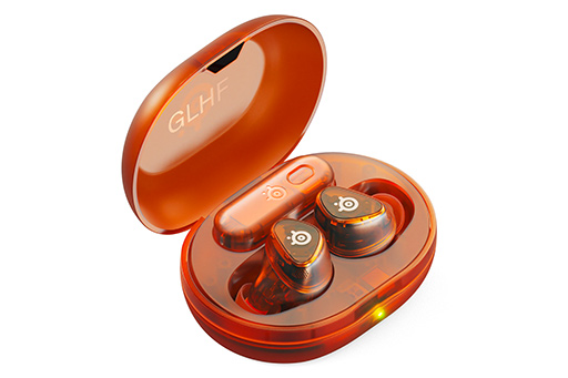 画像ギャラリー No.002のサムネイル画像 / 半透明オレンジが目を惹く完全ワイヤレスイヤフォン「Arctis GameBuds Glorange」が1000台限定で国内発売決定