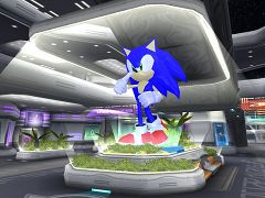 画像ギャラリー No.002のサムネイル画像 / みんなで祝福。「PSU」,もうすぐ誕生日のソニックがロビーに登場