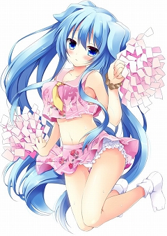 画像集#003のサムネイル/「桃色大戦ぱいろん」,狛犬の化身「阿行」「吽行」のチアガールVerが登場