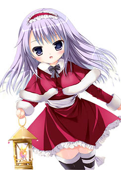 画像集#001のサムネイル/「桃色大戦ぱいろん」,ルーニャ・ラウラ-幼少期-とリヴァイアサン=レヴィのクリスマスverが登場