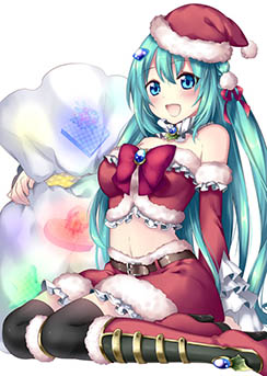 画像集#003のサムネイル/「桃色大戦ぱいろん」,ルーニャ・ラウラ-幼少期-とリヴァイアサン=レヴィのクリスマスverが登場