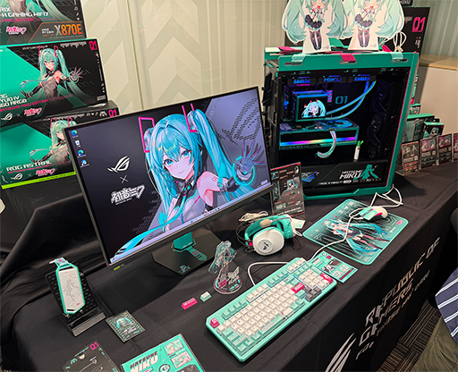 画像ギャラリー No.014のサムネイル画像 / ゲーマー向け新型有機ELディスプレイやRTX 5080搭載小型PC,初音ミクコラボPCパーツなどASUSが今後発売予定の製品を披露