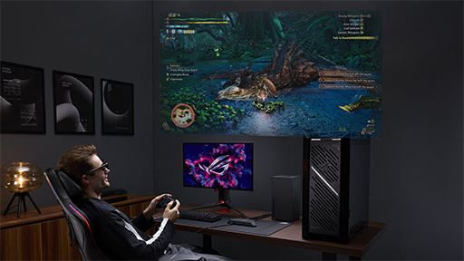 画像ギャラリー No.011のサムネイル画像 / ASUSのサングラス型ディスプレイ「ROG XREAL R1」を試す。究極のゲーマー向けディスプレイはサングラス型か？