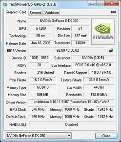 ꡼ No.010Υͥ / 1åGTX 260ɡGalaxyGF PGTX260+/896D3 KATANAפ