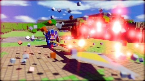 画像ギャラリー No.002のサムネイル画像 / 女性主人公も登場!「3Dドットゲームヒーローズ」,多彩な武器や巨大ボスなど最新情報が公開