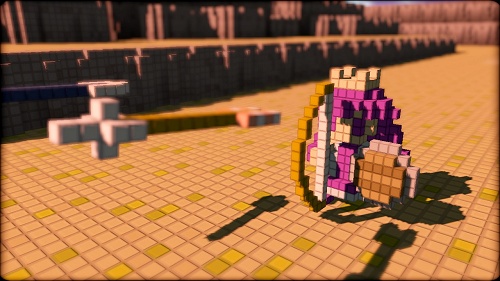 画像ギャラリー No.004のサムネイル画像 / 女性主人公も登場!「3Dドットゲームヒーローズ」,多彩な武器や巨大ボスなど最新情報が公開