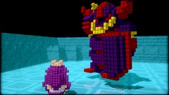 画像ギャラリー No.014のサムネイル画像 / 女性主人公も登場!「3Dドットゲームヒーローズ」,多彩な武器や巨大ボスなど最新情報が公開