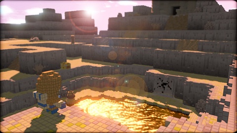 画像ギャラリー No.021のサムネイル画像 / 女性主人公も登場!「3Dドットゲームヒーローズ」,多彩な武器や巨大ボスなど最新情報が公開