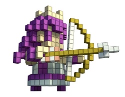 画像ギャラリー No.025のサムネイル画像 / 女性主人公も登場!「3Dドットゲームヒーローズ」,多彩な武器や巨大ボスなど最新情報が公開