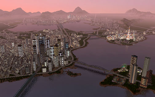 画像ギャラリー No.003のサムネイル画像 / 飛躍的なグラフィックスとゲーム性の向上を21m以上の大スクリーンで堂々公開,「A列車で行こう9」の製品発表会が国内最大級の“映画館”にて開催