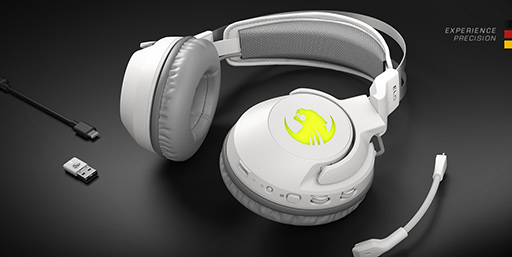 画像ギャラリー No.002のサムネイル画像 / ROCCAT製7.1ch仮想サラウンド対応ヘッドセットのホワイトモデルが登場