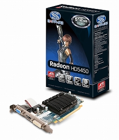 画像ギャラリー No.003のサムネイル画像 / アスク,Sapphire製のHD 5450カード5モデルを市場投入