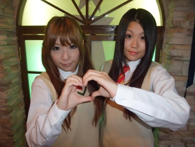 画像ギャラリー No.001のサムネイル画像 / 「メモリーズオフ ゆびきりの記憶」,エンカウントイベントを名古屋でも開催。期間中は藤林高校の生徒に扮したキャストがお客様をお出迎え