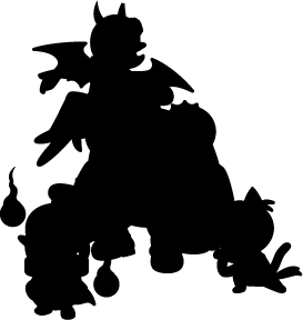 画像ギャラリー No.032のサムネイル画像 / 「コテ! メン!」と叫ぶ苺? 「太鼓の達人DS ドロロン!ヨーカイ大決戦!!」ではどんちゃんの装備によって音色や見た目が変化