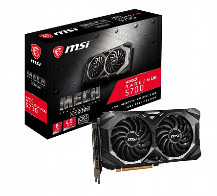 画像ギャラリー No.001のサムネイル画像 / MSI,OC動作の安定性を向上させたRX 5700搭載カードを国内発売