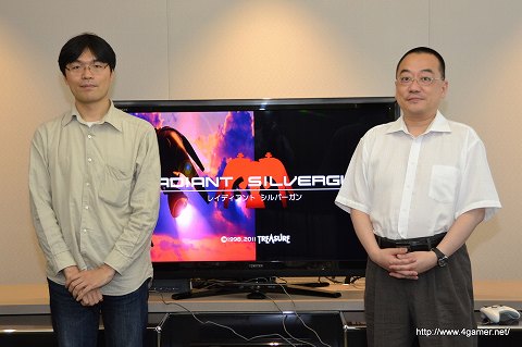 画像ギャラリー No.003のサムネイル画像 / 2011年夏配信予定のXBLA「レイディアントシルバーガン」は,HD/サターン版のグラフィックスを自在に変更可能。トレジャーの前川正人氏と三條勝博氏にその開発秘話を聞いてきた