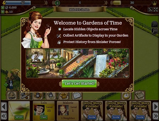 画像ギャラリー No.001のサムネイル画像 / Facebookで2011年に最も人気の高かったゲームは,Playdomの「Gardens of Time」であることが判明。Zyngaタイトルも健闘