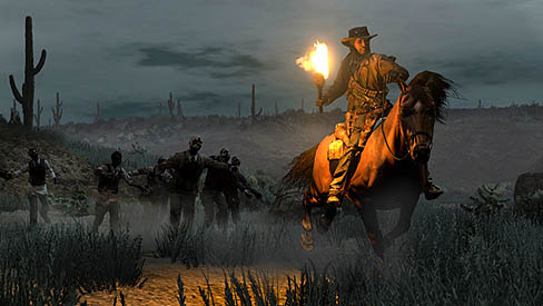 画像ギャラリー No.005のサムネイル画像 / 「レッド・デッド・リデンプション:アンデッド・ナイトメア」が2011年2月10日発売。西部の街を襲ったゾンビの大群が,いよいよ日本上陸