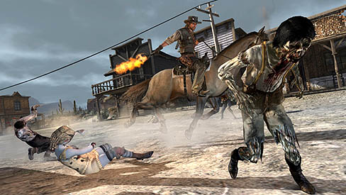 画像ギャラリー No.001のサムネイル画像 / 「レッド・デッド・リデンプション:アンデッド・ナイトメア」の最新情報および画像公開。ゾンビの大群から町を守るには,何をどうすればいいのか