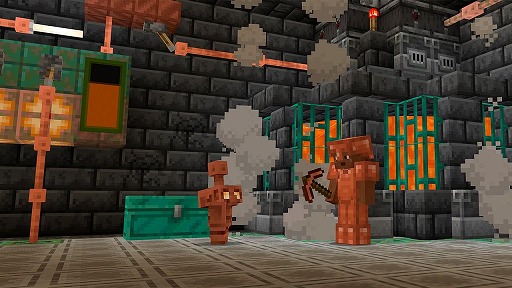画像ギャラリー No.002のサムネイル画像 / 「Minecraft」銅ゴーレムや銅のチェストを追加する大型アップデート「銅の時代」を実装。最大3つのアイテムを配置できる棚ブロックも登場