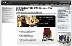 画像ギャラリー No.004のサムネイル画像 / AMD,OEM向けGPU「Radeon HD 6670・6570・6450」の製品ページを公開。「Turks」「Caicos」のスペックが明らかに