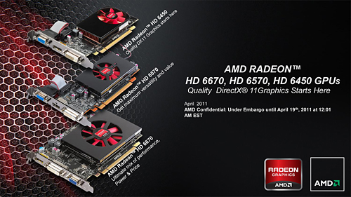 画像ギャラリー No.005のサムネイル画像 / AMD,「Radeon HD 6670・6570・6450」を発表。Radeon HD 6000シリーズが上から下まで出揃う