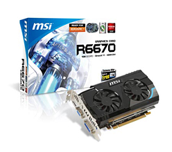 画像ギャラリー No.001のサムネイル画像 / MSI,70mmファン×2仕様の「Twin Frozr SE」クーラーを採用したHD 6670