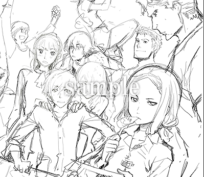 画像ギャラリー No.003のサムネイル画像 / 注目作「戦律のストラタス」,初回限定特典の内容が一部公開に。エナミカツミ氏による描き下ろしイラストのラフ画など