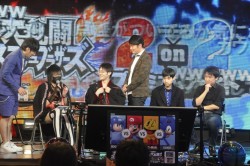 画像集#009のサムネイル/全16チームで頂点が争われた「大乱闘スマッシュブラザーズ 2on2プレミアムファイト」決勝トーナメント。桜井政博氏も登場して会場は大盛り上がり