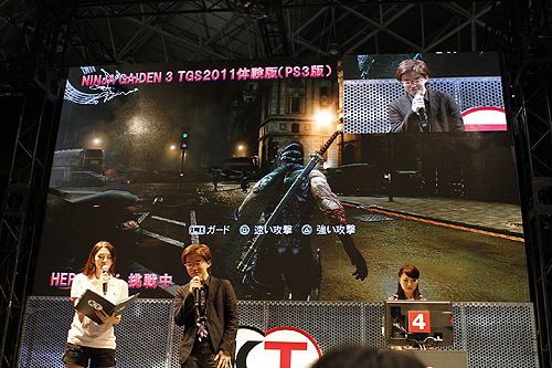 ꡼ No.008Υͥ / TGS 2011ϥ奦Ȱ˶ǺƤۤTeam NINJAβ᤬NINJA GAIDEN 3פ̥ϤˤĤƸäơݡ