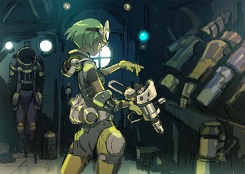 画像ギャラリー No.013のサムネイル画像 / ゲームポットとチュンソフトの新作ブラウザゲームはダンジョン探索型RPG。巨大隕石衝突後の地球を描いたイメージイラスト公開