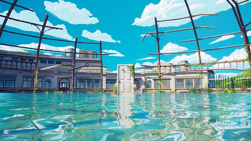 画像ギャラリー No.001のサムネイル画像 / 「フォートナイト」に映画“すずめの戸締まり”をモチーフにしたオリジナルゲームマップが登場。映画の象徴である“扉”や劇中の空間を再現