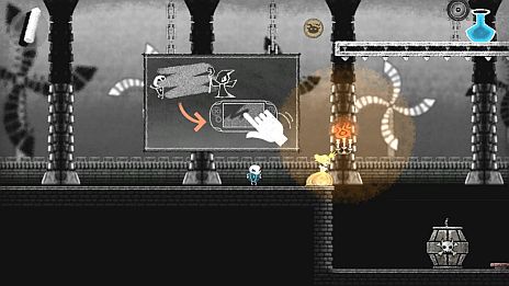 画像ギャラリー No.019のサムネイル画像 / 「Dokuro」,体験版第2弾「ステージ2」が本日配信。テケテケ動く可愛い主人公と一緒に,手強さを増す骨太ギミックに挑戦しよう