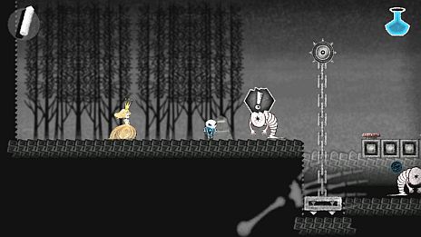 画像ギャラリー No.016のサムネイル画像 / 「Dokuro」,セーブデータが引き継げる体験版の最終章が本日配信。「魔界の厨房」がモチーフのステージ3には「赤チョーク」で火をつけるギミックが登場