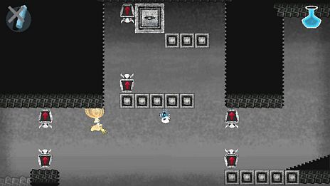 画像ギャラリー No.027のサムネイル画像 / 「Dokuro」,セーブデータが引き継げる体験版の最終章が本日配信。「魔界の厨房」がモチーフのステージ3には「赤チョーク」で火をつけるギミックが登場