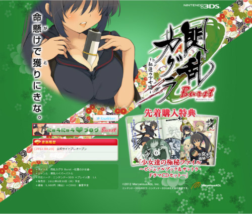 画像ギャラリー No.005のサムネイル画像 / 3DS「閃乱カグラ Burst -紅蓮の少女達-」が8月30日に発売。「ニコニコ超会議」では,マーベラスAQLブース内に特設コーナーも