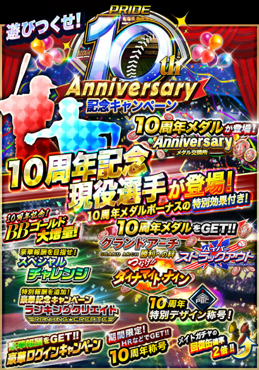 画像ギャラリー No.007のサムネイル画像 / 「プロ野球PRIDE」10周年を記念した各種キャンペーンを順次開催