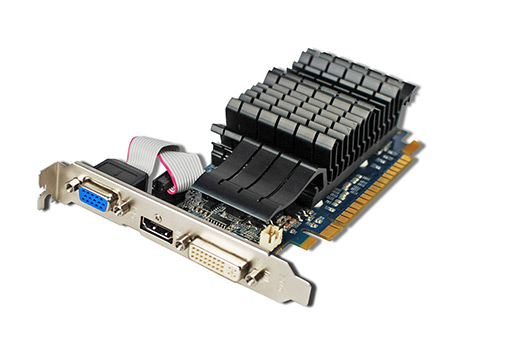 画像ギャラリー No.001のサムネイル画像 / メモリ2GB版GT 610カードがGALAXYから。ファンレスでLow Profileに対応