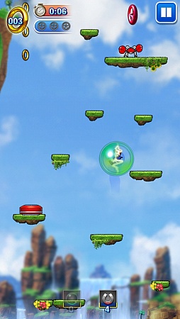 画像ギャラリー No.004のサムネイル画像 / ソニックが空を駆ける。スマートフォン向けアクション「ソニックジャンプ」を紹介する「(ほぼ)日刊スマホゲーム通信」第258回